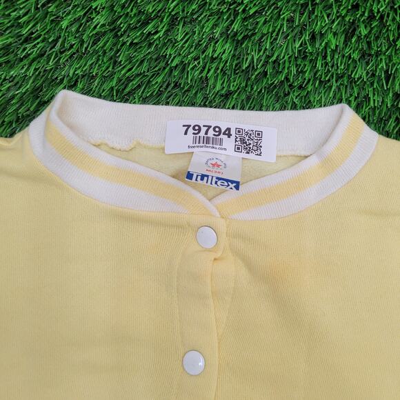 Vintage 90s Penguin Jacket Womens Medium 20x22 Yellow - Picture 9 of 12